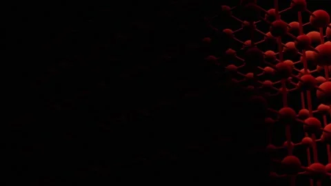 Crimson Pulsating Spheres a Red Conceptual Loop Backdrop for Dynamic Motion.. Stock Footage 339829772