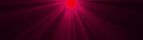 Crimson rays emanate from red circle, creating dynamic visual background mo.. Vidéo 334906348