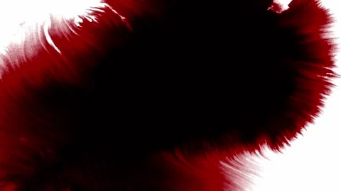 Crimson red ink splashes on white background in Naples, Italy Vídeo Stock 276289894