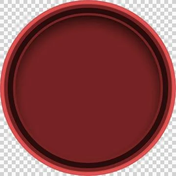 Crimson Roundel: A simple round object rendered in shades of red, encircled.. Stock Illustration
