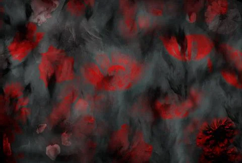 Crimson Shadows - A Creative Edit Stock Photos