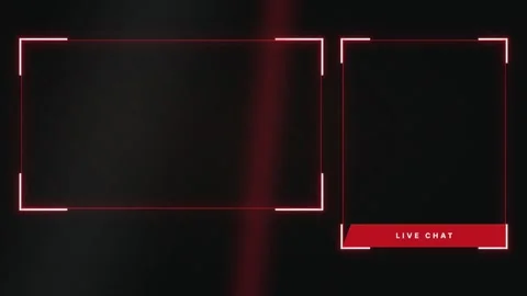 Crimson Split Chat Intro Live Chat Background Animation Seamless Loop Dynamic Stock Footage 342046243