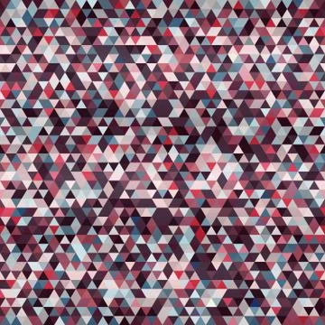 Crimson triangle seamless pattern. Stock Illustration