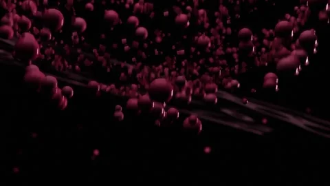 Crimson Vortex: Hypnotic Motion, Organic Abstract Loop Background, Simple K.. Stock Footage 330093443