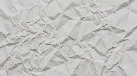 Crinkled White Paper Texture Background. Fotos de archivo