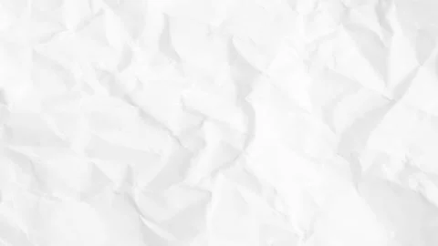 Crinkled white Paper texture stop motion, crumpled paper texture background Stock Footage 332142363