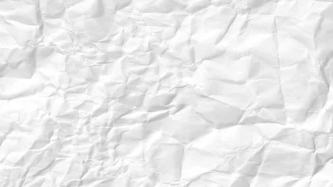 Crinkled white Paper texture stop motion, crumpled paper texture background Stock Footage 332142373
