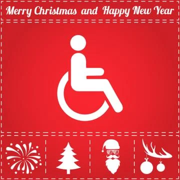 Cripple Icon Vector Stock Illustration