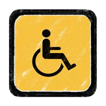 Cripple sign Stock Illustration