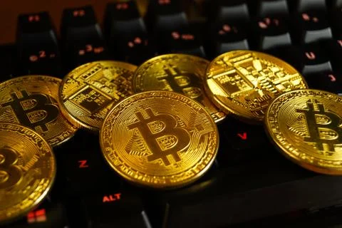 Cripto Currency Bitcoin Coin Stock Photos