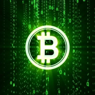 Cripto currency bitcoin Stock Illustration