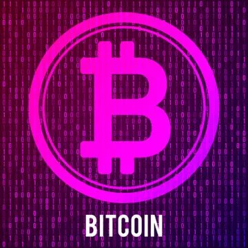 Cripto currency bitcoin Illustrazione stock