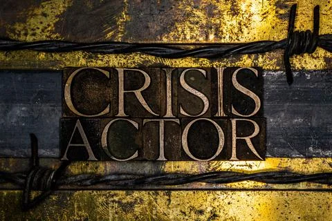 Crisis Actor Stock Illustration
