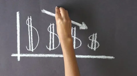 Crisis Business Graph Stock Footage 21850399