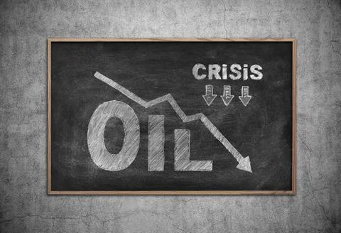 Crisis chart Stock Illustration