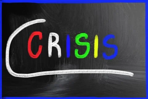 Crisis concept Foto stock