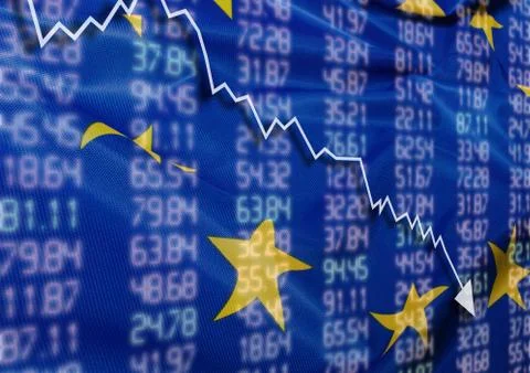 Crisis in europe Stock Illustration