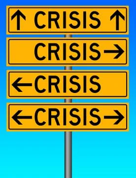 Crisis everywhere Illustrazione stock