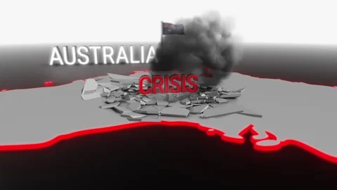 Crisis hits Australia Stock Footage 254027112