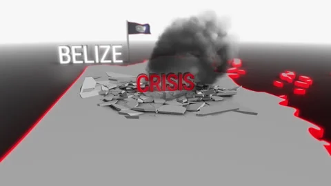 Crisis hits Belize Stock Footage 259216144