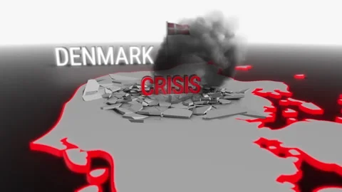 Crisis hits Denmark Stock Footage 267073567