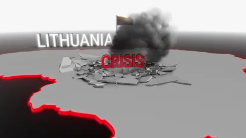 Crisis hits Lithuania Stock Footage 274248652
