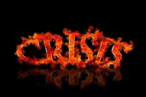 Crisis. Stock Illustration