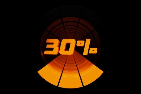 The crisis level measuring device icon. . Infographic gauge element, 3d illus Stock Illustration