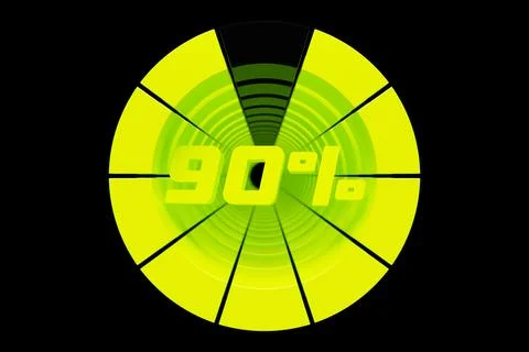The crisis level measuring device icon. . Infographic gauge element, 3d illus Stock Illustration