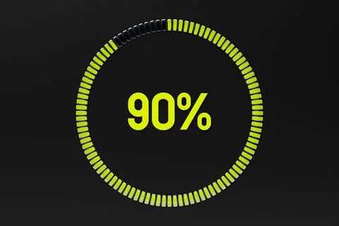 The crisis level measuring device icon. . Infographic gauge element, 3d illus Stock Illustration