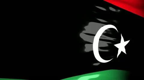 Crisis location map series, Libya. Video stock 12394722