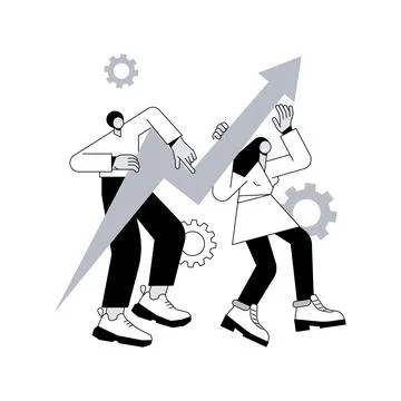 Crisis management abstract concept vector illustration. Stock Illustration