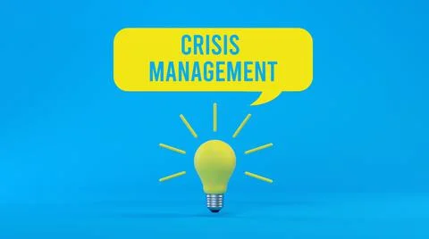 Crisis management light bulb Stock Photos