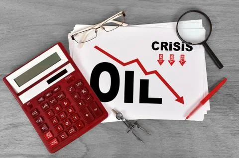 Crisis of oil Stock Illustration