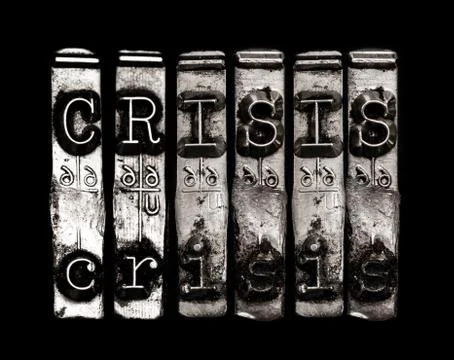 Crisis or warning Foto stock