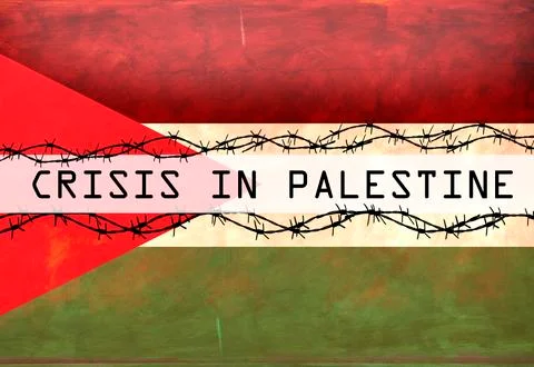 Crisis in palestine Stock Illustration