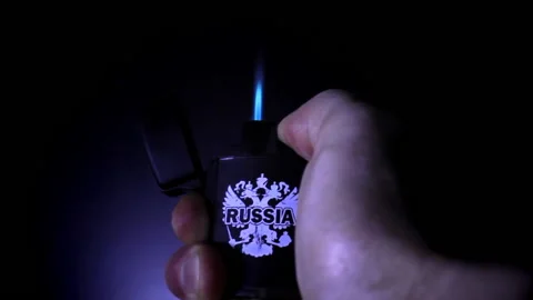 Crisis with russian fuel, industry problems and energy wars concept Stock Footage 194190828