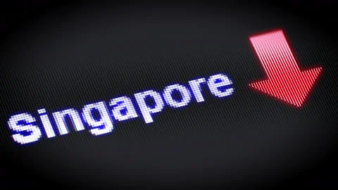 Crisis in Singapore. Video stock 232610808
