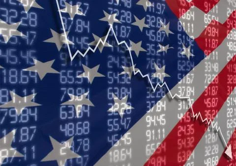 Crisis in usa Stock Illustration