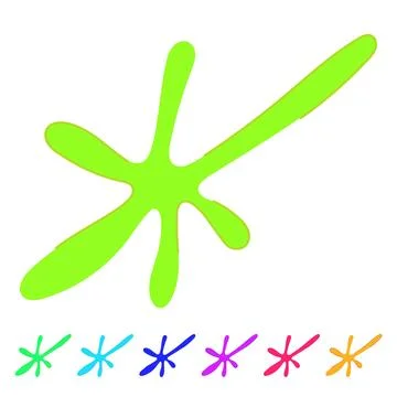 Crisis y2k shape vector cartoon graphic 库存插图