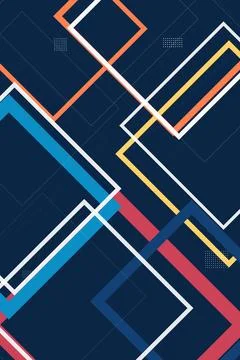 A crisp abstract pattern of interlocked geometric arrow shapes and striped .. Stockillustratie