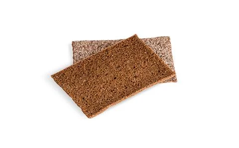 Crisp bread isolated on white background. Healthy snack. Foto stock