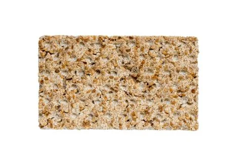 Crisp bread slice isolated as cut Stock Photos