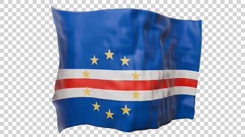 Crisp Cape Verde Flag Creative Composite Element Stock Illustration
