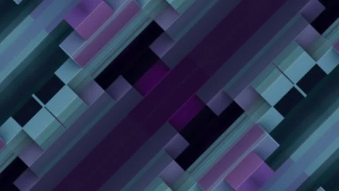Crisp geometry and smooth motion of isometric shapes. 3d rendering 4K Stock Footage 315152956