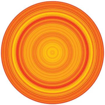 Crisp Line Circles Illustrazione stock