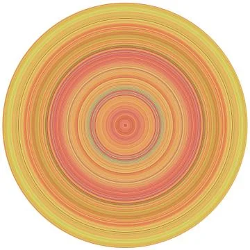Crisp Line Circles Illustrazione stock