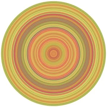 Crisp Line Circles Illustrazione stock