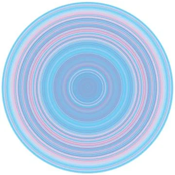 Crisp Line Circles Illustrazione stock