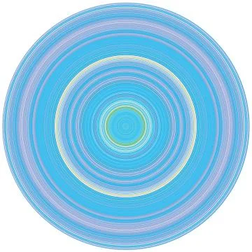 Crisp Line Circles Illustrazione stock